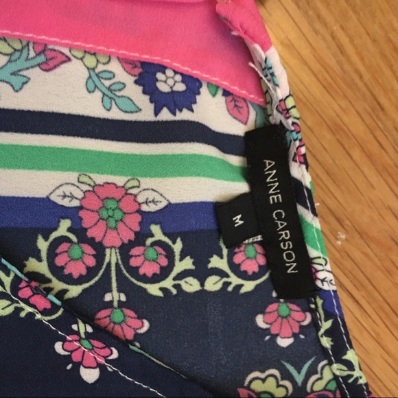 Beautiful Patterned Chiffon Button Back Tank Top - Picture 3 of 6